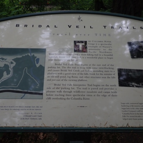 Bridal Veil Falls Sign